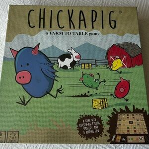 Chickapig Board Game - Colorful Farm Animal Strategy - Dave Matthews